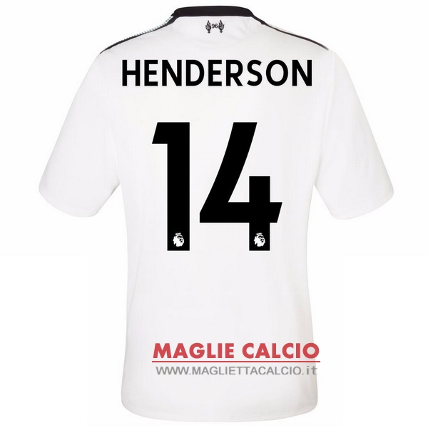 nuova maglietta liverpool 2017-2018 henderson 14 seconda